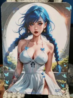S27 Jinx Arcane League Of Legends Sports Spicy Lonestar Customs Waifu S3 BB Card - Image 1