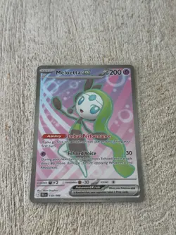 Meloetta EX 159/086 Full Art NM/M English Black Bolt Pokemon Card - Image 1