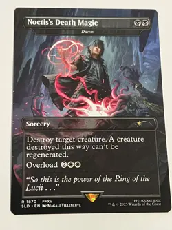 Noctis's Death Magic - Damn, Secret Lair Final Fantasy Magic MTG SLD Card #1870 - Image 1