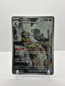 Pokemon TCG Fraxure Illustration Art Rare Card 077/064 Shrouded Fable MINT - Image 1