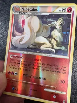 Pokemon 2011 Call of Legends Ninetales Reverse Holo Rare Vintage Pokemon Card - Image 2