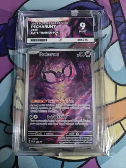 Pecharunt SVP129 Shrouded Fable Illustration Rare Promo Pokemon Card - Image 1
