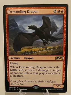 Demanding Dragon MTG Core Set 2019 Regular - Image 1