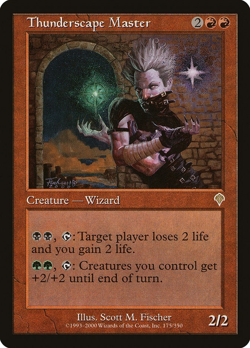 mtg magic Thunderscape Master invasion ENGLISH Maitre tonitrosophe - Image 1