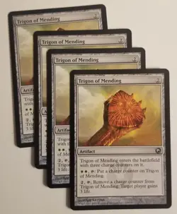 MTG 4x Trigon of Mending, NM-LP, Scars of Mirrodin, Charge Counters Gain Life - Image 1