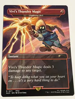 Vivi's Thunder Magic (Lightning Bolt) - Secret Lair x FINAL FANTASY MTG Magic - Image 1
