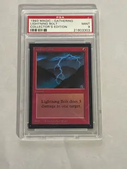 MTG Graded 9 Collector's Edition Lightning Bolt Magic the Gathering - Image 1