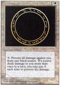 MTG - Circle of Protection: Black - 4th Edition - NM, English Magic FLAT RATE SH - Image 1