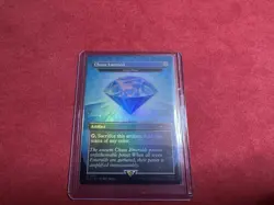 Chaos Emerald (7036) Light Blue RAINBOW FOIL - Lotus Petal - Secret Lair MTG NM - Image 1