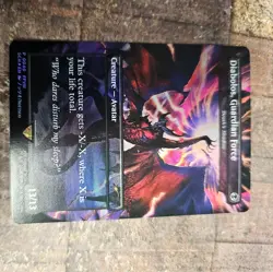 Diabolos, Guardian Force Death's Shadow -MTG Final Fantasy Store Champs FOIL - Image 1
