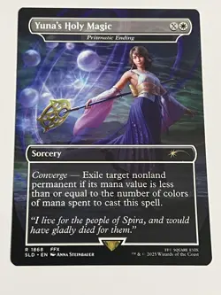 Yuna’s Holy Magic (Prismatic Ending) - Secret Lair x FINAL FANTASY ENG Magic MTG - Image 1