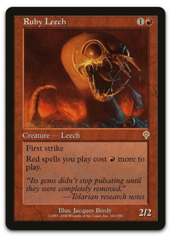 mtg magic Ruby Leech invasion ENGLISH Sangsue de rubis - Image 1