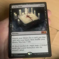 MTG Magic the Gathering Grim Tutor Magic 2021 M21 Mythic Rare 103/274 M/NM - Image 2