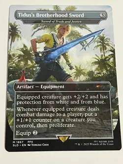 Tidus's Brotherhood Sword of Truth and Justice SLD MTG Magic Final Fantasy FF - Image 1