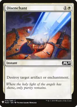 Disenchant 14 PLST M20 Instant 2019 White Light Holy Angel Minguez Victor MTG - Image 1