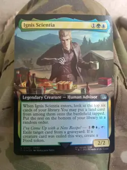 Ignis Scientia Extended Art #492 NM Foil, MTG Final Fantasy MINT Pack Fresh!! - Image 1