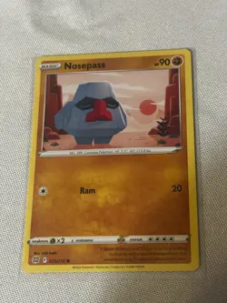 Nosepass 073/172 Common Brilliant Stars Pokemon Card - Image 1