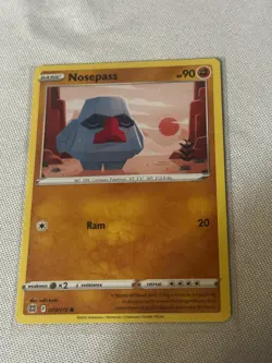 Nosepass 073/172 Common Brilliant Stars Pokemon Card - Image 2