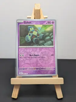 Pokemon Black Bolt Golett Reverse Holo 42/86 - Image 1
