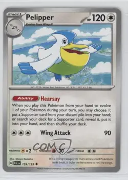 Pelipper Pokemon SV02: Paldea Evolved #159 0y59 - Image 1