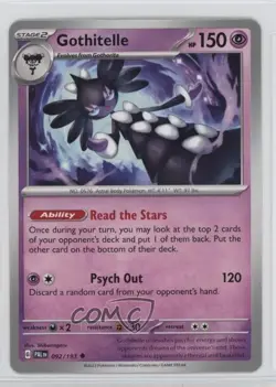 Gothitelle Pokemon SV02: Paldea Evolved #092 0y59 - Image 1