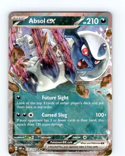 Pokemon TCG Absol EX S&V Obsidian Flames 135/197 Ultra Holo Double Rare Card NM - Image 1