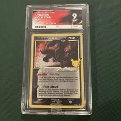 Umbreon Gold Star pokemon 25th anniversary Classic collection ACE 9 Mint 17/17 - Image 1