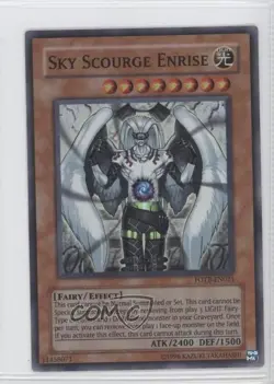 SR - Sky Scourge Enrise Unlimited YuGiOh Force of the Breaker #FOTB-EN021 ic4 - Image 1