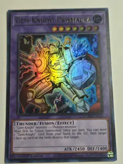 Yugioh! Gem-Knight Prismaura - BLMM-EN140 - Ultra Rare - 1st Edition Near Mint, - Image 1