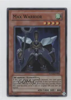 SR - Max Warrior Unlimited YuGiOh Stardust Overdrive #SOVR-EN003 2009 0j6 - Image 1
