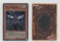 SR - Max Warrior Unlimited YuGiOh Stardust Overdrive #SOVR-EN003 2009 0j6 - Image 3