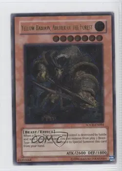 UL - Yellow Baboon Archer of the Forest Unlimited YuGiOh Stardust Overdrive 0b5 - Image 1