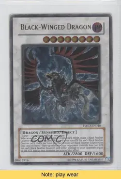 UL - Black-Winged Dragon Unlimited YuGiOh The Shining Darkness #TSHD-EN040 0b2 - Image 1
