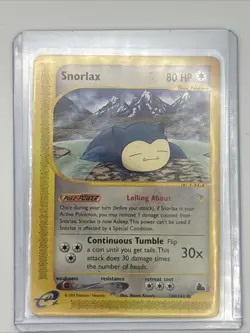 Pokemon Card Skyridge E Series Snorlax 100/144 WOTC - Image 1