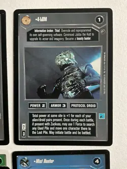 Star Wars CCG 8 card Zuckuss, 4-LOM lot - Image 4