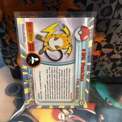 RAICHU #26 Topps TV Animation BLUE LOGO Pokemon Card - Image 2