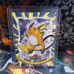 RAICHU #26 Topps TV Animation BLUE LOGO Pokemon Card - Image 3