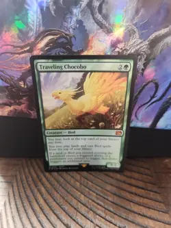 Magic the Gathering Traveling Chocobo Foil Card #210 Final Fantasy - Image 1