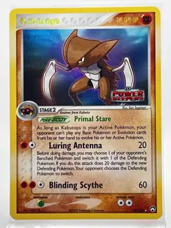 Kabutops Reverse Holo 10/108 Pokemon Card 2007 EX Power Keepers LP - Image 1