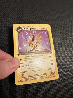 Pokemon Card 1st Edition Dark Jolteon 38/82 - Team Rocket 2000 WoTC Vintage - Image 3