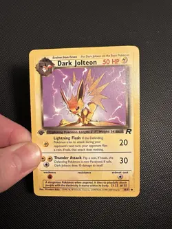 Pokemon Card 1st Edition Dark Jolteon 38/82 - Team Rocket 2000 WoTC Vintage - Image 4