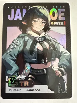 JANE DOE TR JQL-TR-010 Zenless Zone Zero ZZZ Anime Collectible Card - Image 1