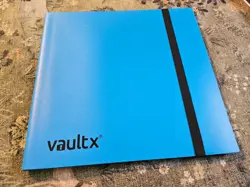 Vault X 12-Pocket Trading Card Strap Binder, 480 cards, Side-Loading - Blue - Image 1