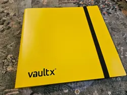 Vault X 12-Pocket Trading Card Strap Binder, 480 cards, Side-Loading - Yellow - Image 1