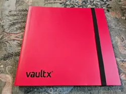 Vault X 12-Pocket Trading Card Strap Binder, 480 cards, Side-Loading - Red - Image 1