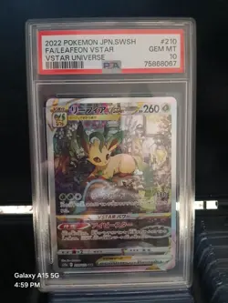 PSA 10 Leafeon 210/172 Glaceon 217/172 SAR VSTAR Universe Pokemon Card Japanese - Image 1