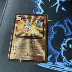Pokemon Celebrations Gold Metal Charizard Card 4/102 Ultra Premium - Image 1