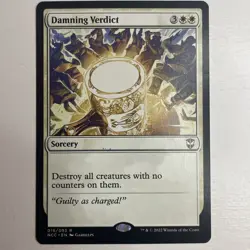 MTG Damning Verdict - Commander Streets of New Capenna (15) / Near Mint - Image 1