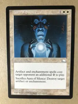 NM Aura of Silence Weatherlight Mtg Magic the Gathering - Image 1