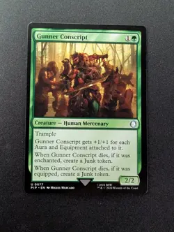 GUNNER CONSCRIPT #77 MTG Fallout - Image 1